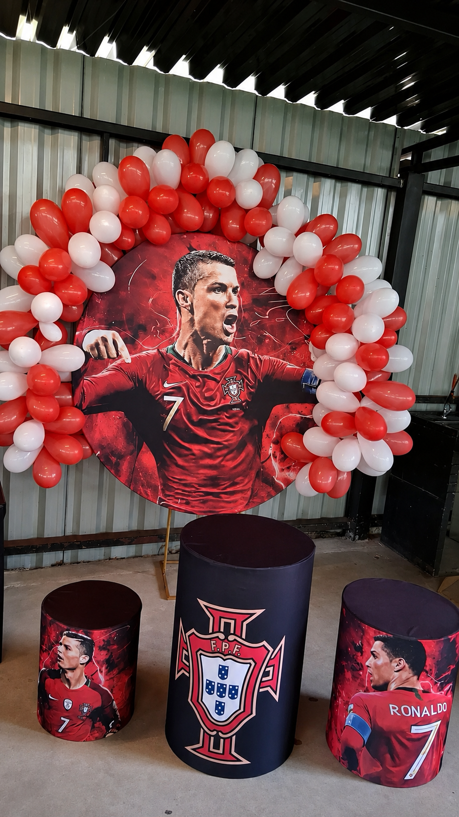 Decoração de aniversário no ambiente da Park Sports